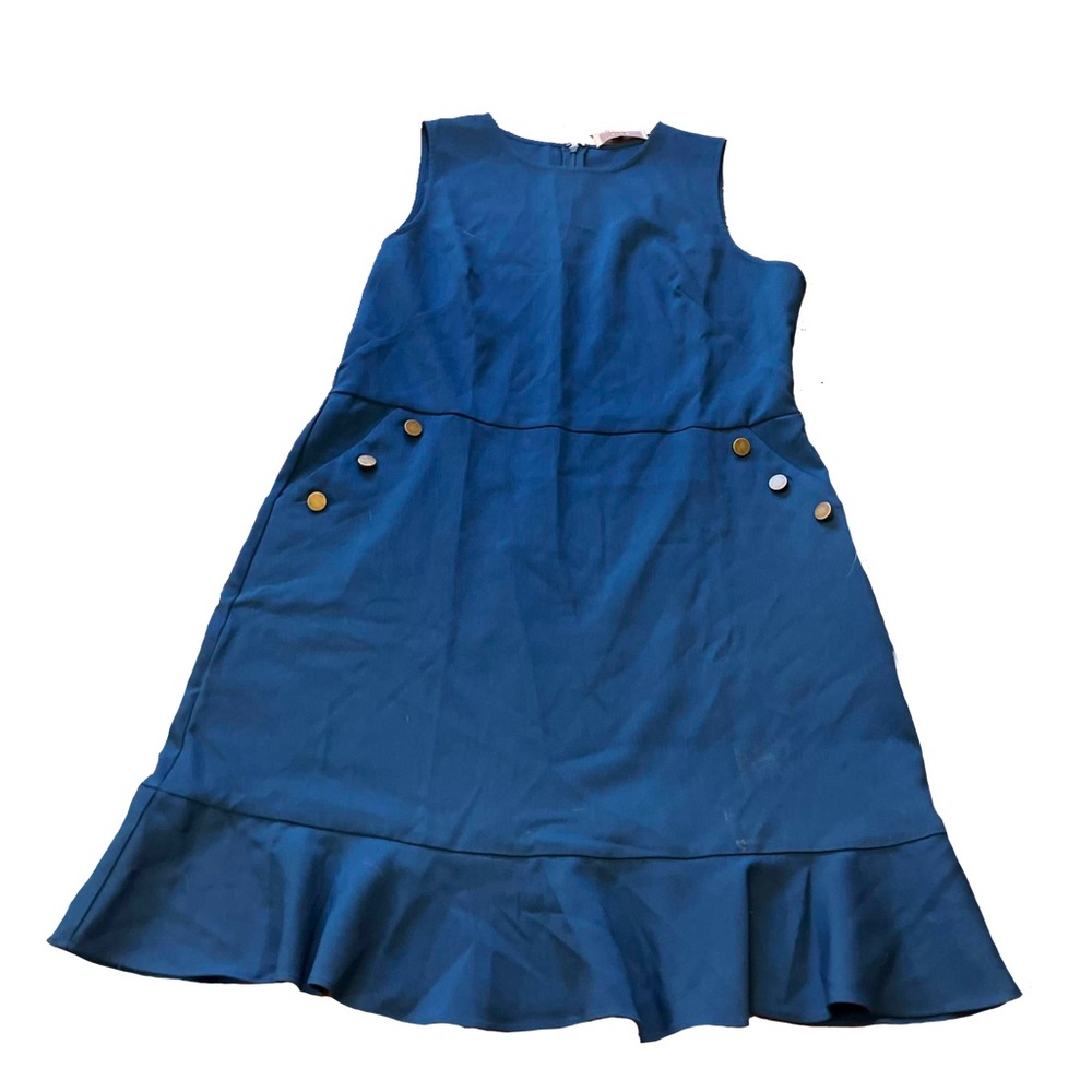 NWT! Ann Taylor Loft size 18 cerulean blue fit & flair with button pocket